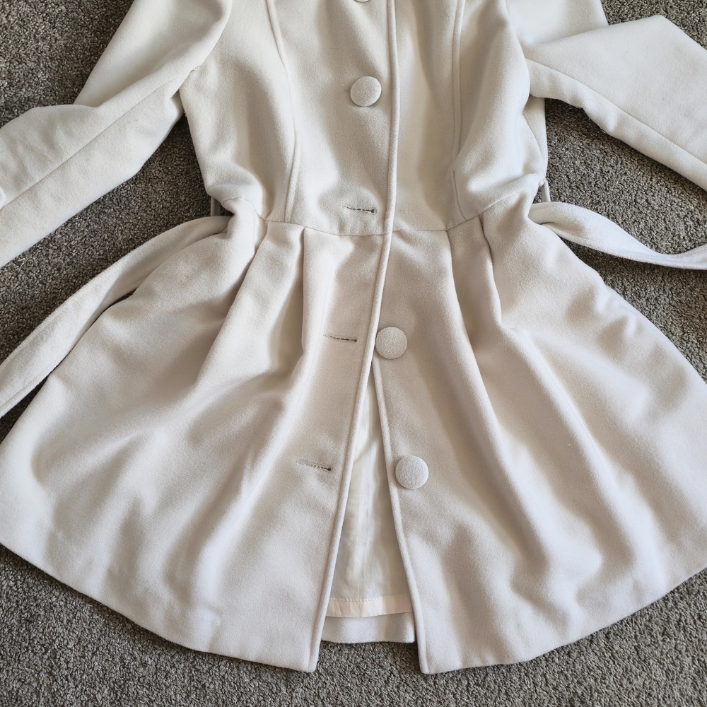 Forever 21 Cream Trench Coat